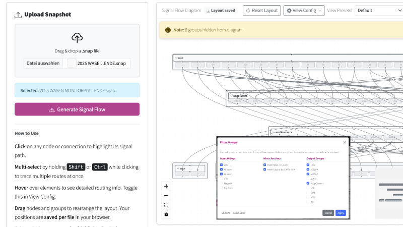 Signal Flow Diagram Screenshot